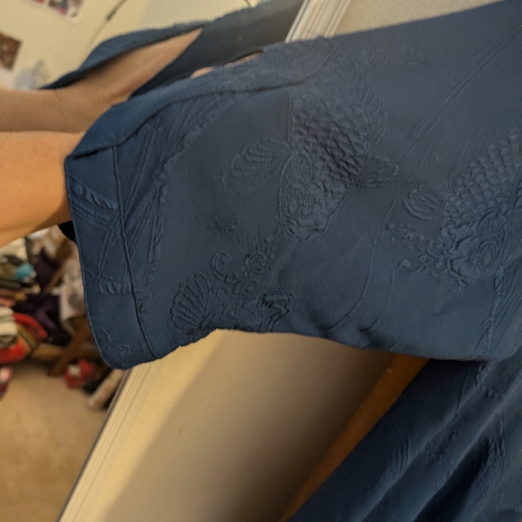 Citron Women's Deep Blue Button Down Shirt - Picture 12 of 12